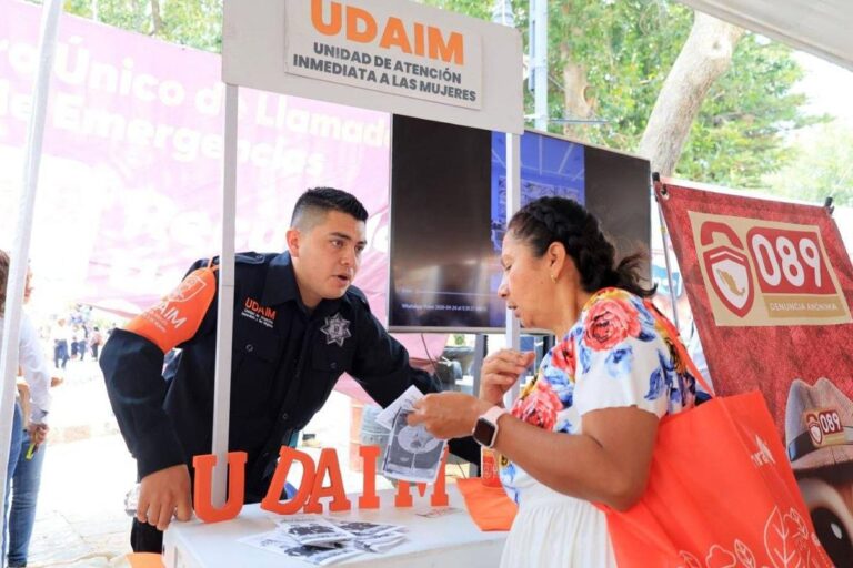 SSP de Puebla refuerza acciones de protección a mujeres con más de 11 mil servicios en el primer cuatrimestre