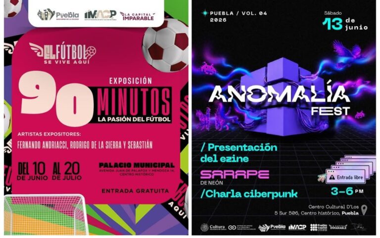 Gobierno de Puebla Capital presenta cartelera cultural para el fin de semana del 14 y 15 de junio