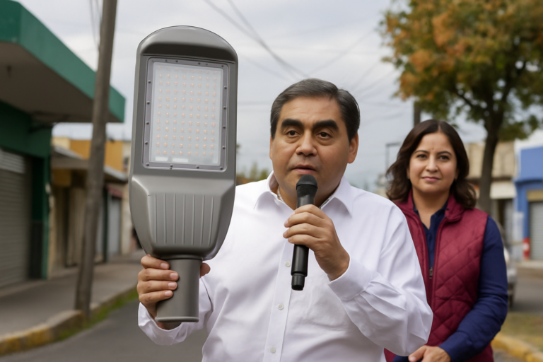 Programa Puebla Brilla supera las 33 mil luminarias modernizadas con tecnología LED en la capital