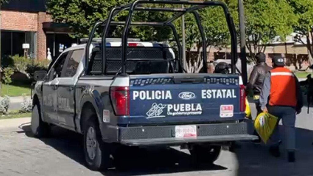Elementos de la Secretaría de Marina durante operativo de seguridad en Puebla