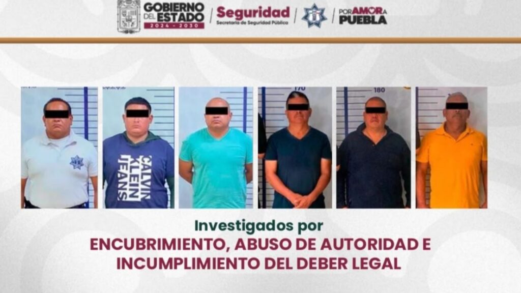 Elementos de la Secretaría de Seguridad Pública de Puebla durante operativo de desmantelamiento de narcolaboratorios