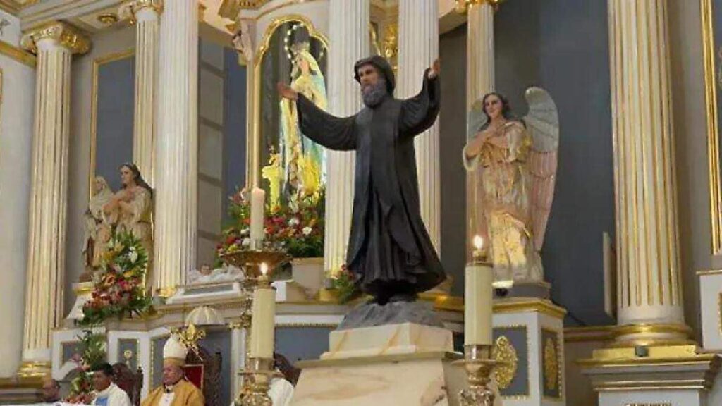 Imagen de San Chárbel Makhlouf, santo libanés venerado en Puebla