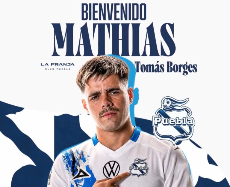 Club Puebla hace oficial el fichaje del uruguayo Mathías Tomás Borges para el Apertura 2026