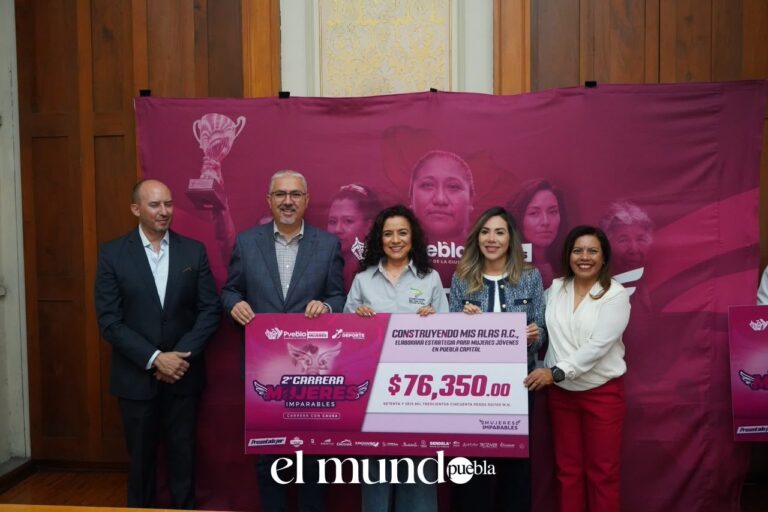 $476 mil entregados: Puebla dona fondos de Carrera Mujeres Imparables