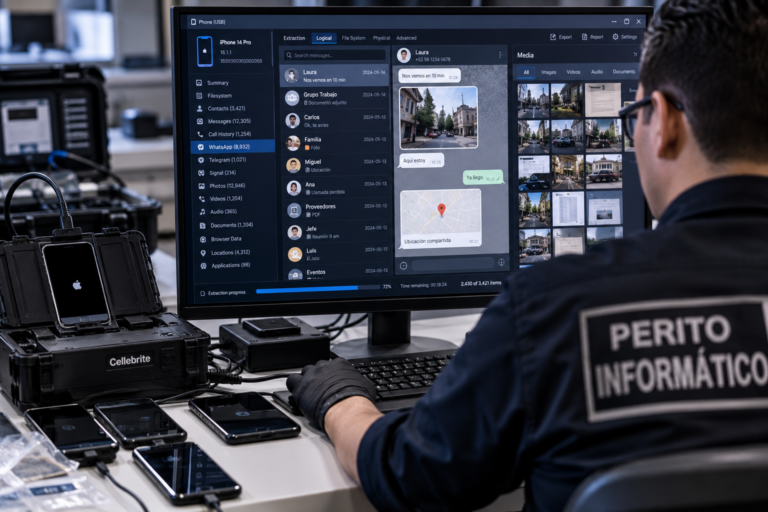 Puebla invertirá en tecnología forense israelí para extraer datos de celulares Equipo de análisis forense digital para extraer y examinar información de teléfonos celulares en investigaciones ministeriales.